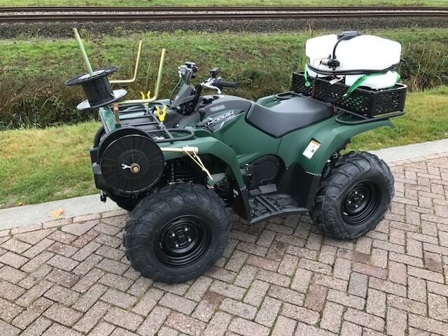 Yamaha Kodiak 450 landbouwquad met oprolsysteem